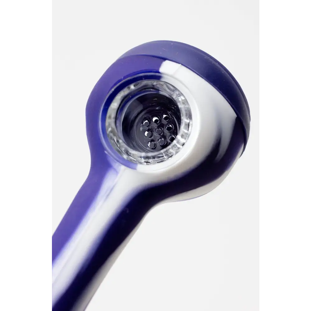 EYE Silicone hand pipe with glass bowl_7