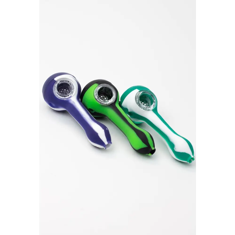 EYE Silicone hand pipe with glass bowl_1