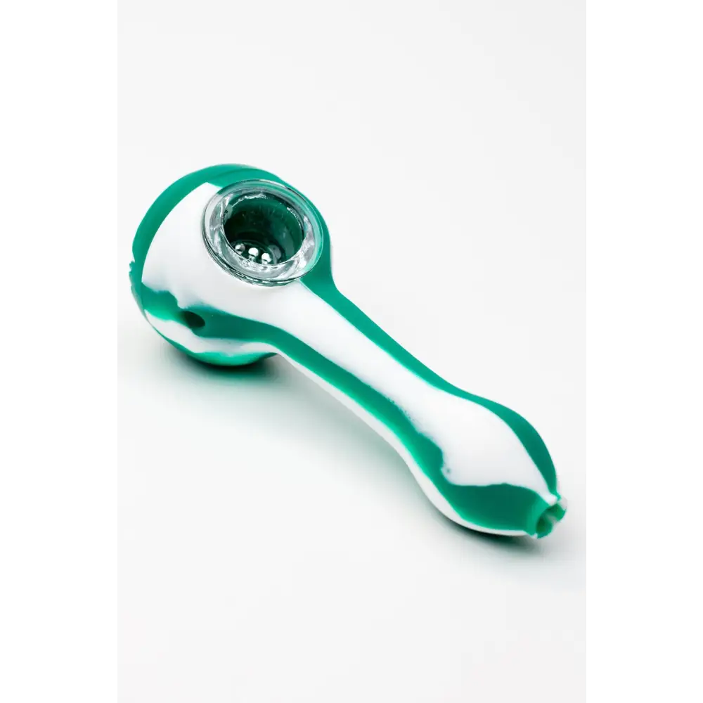 EYE Silicone hand pipe with glass bowl_4