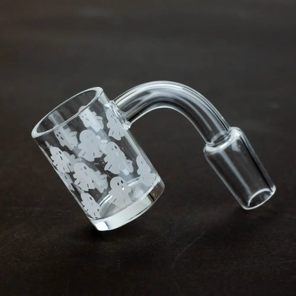 Flat top Original banger with sandblast graphic for 14 mm male joint_4