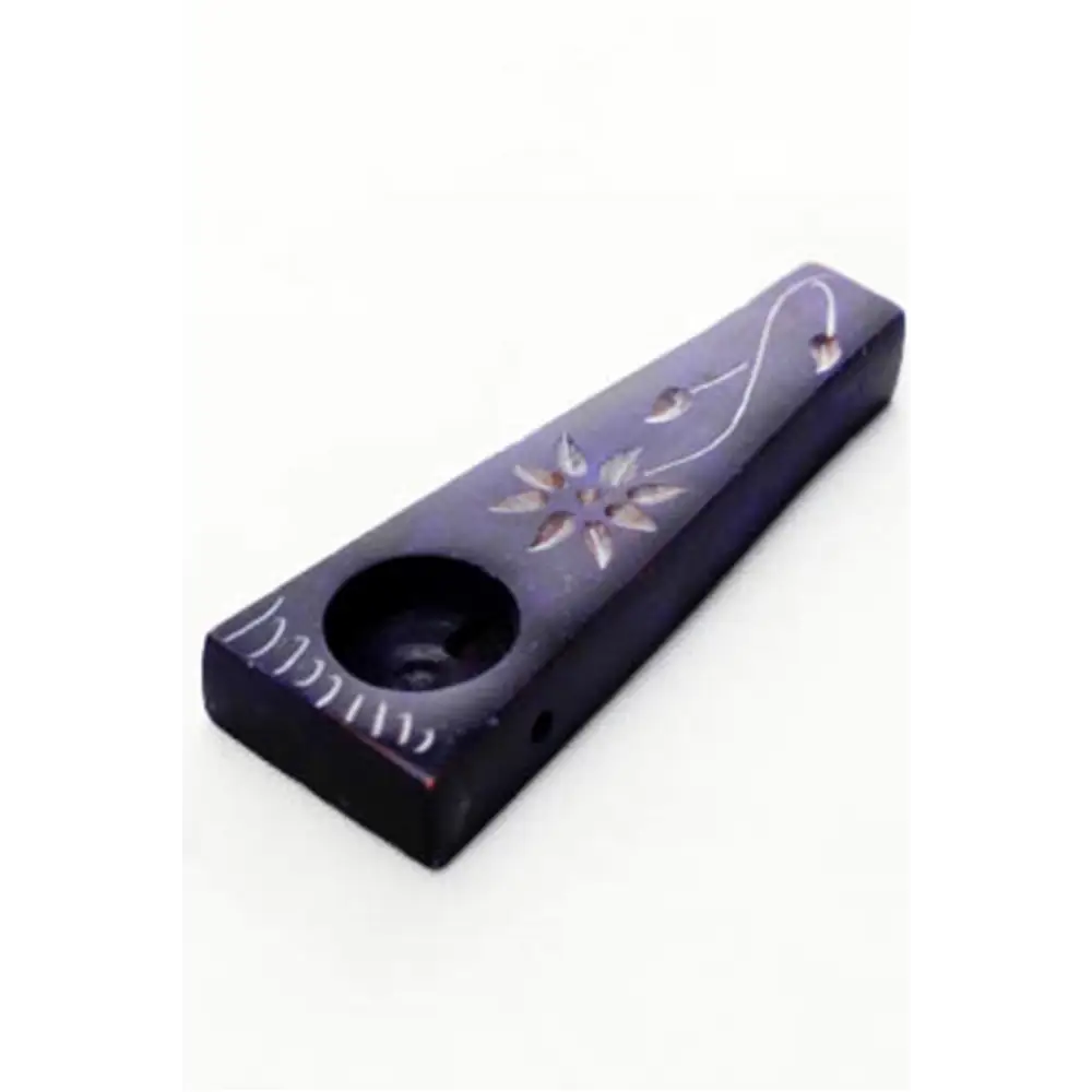 Flower engraved stone pipe pack_1