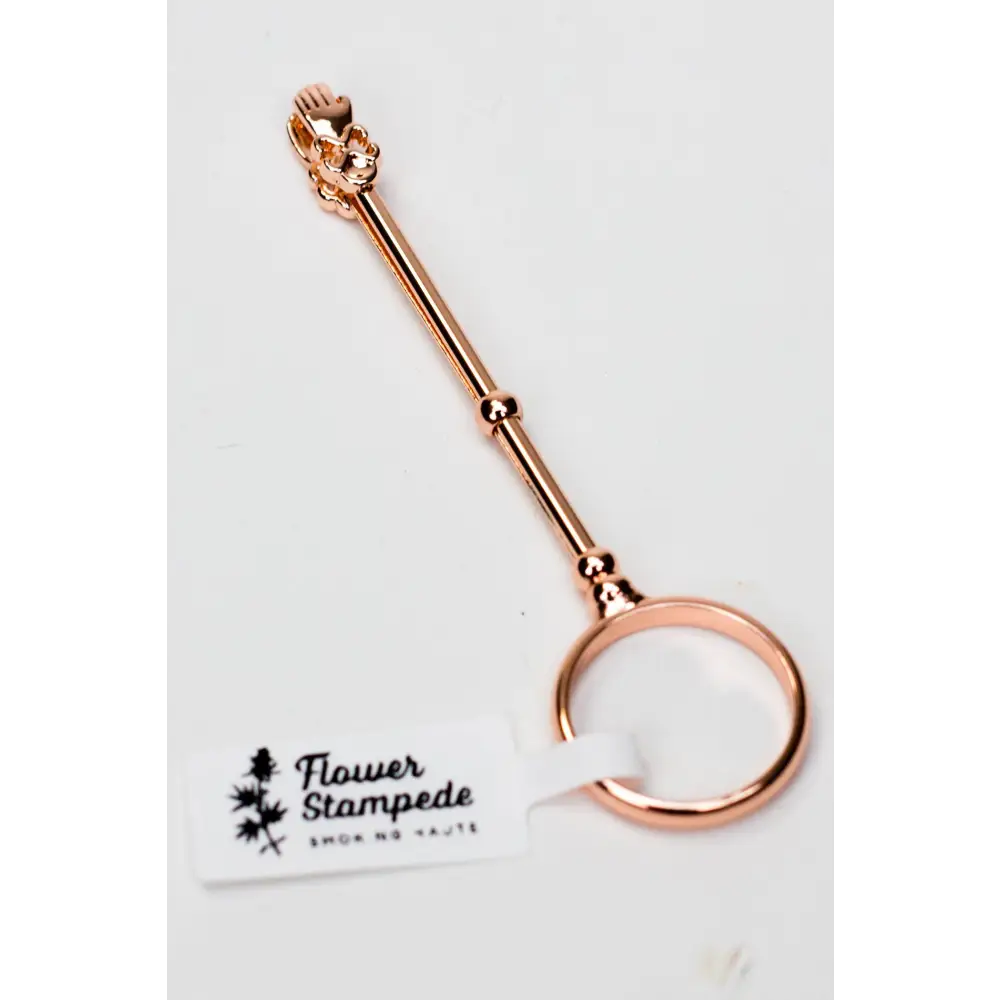 Flower Stampede Ring Roach Clip_2