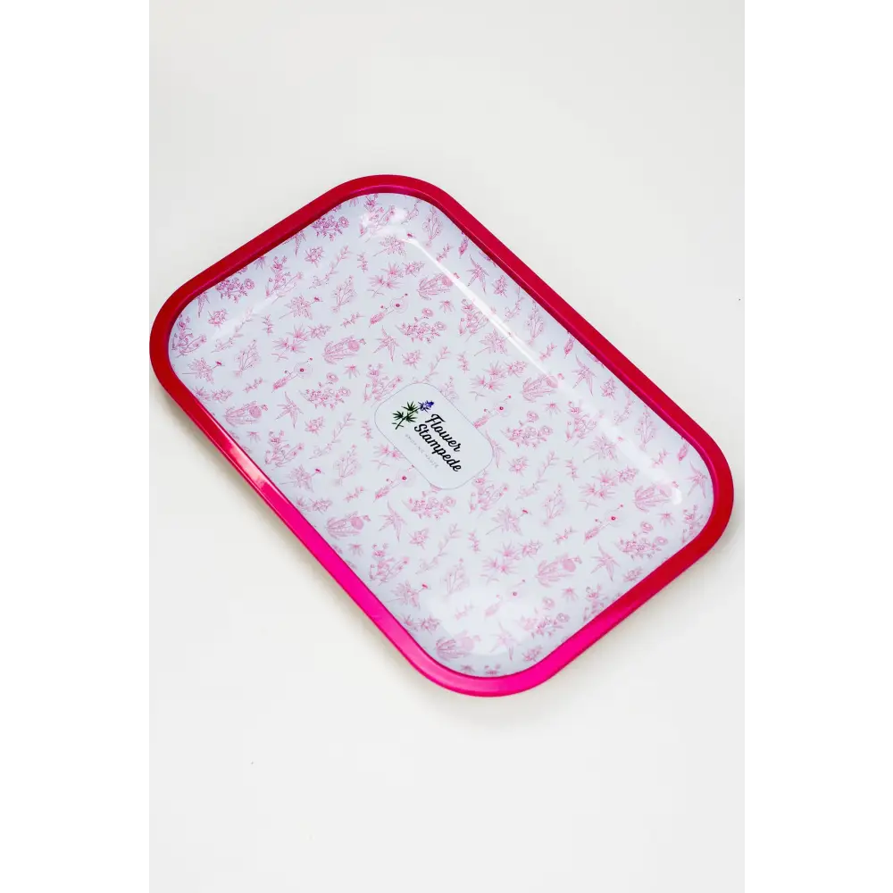 Flower Stampede Signature Floral Pattern Rolling Tray_0