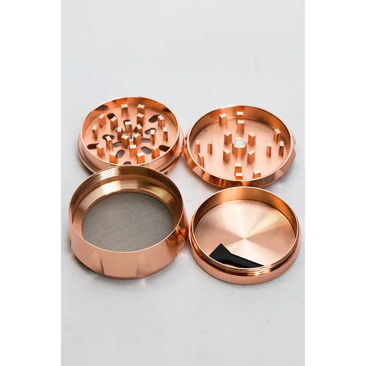 Genie 4 parts rose gold metal grinder_1