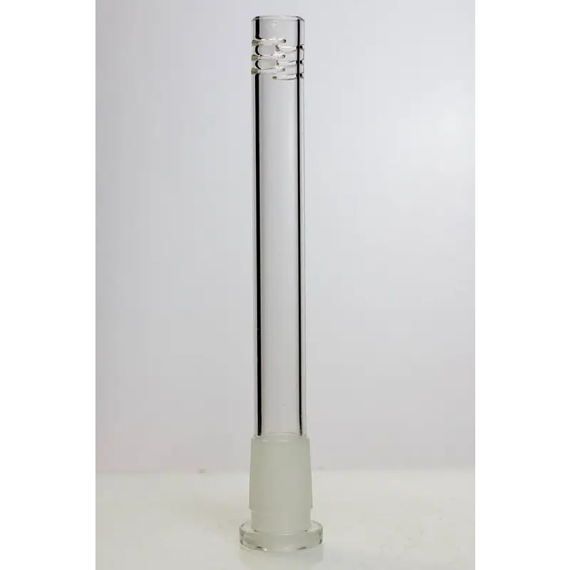 Glass open ended 6 slits downstem_6