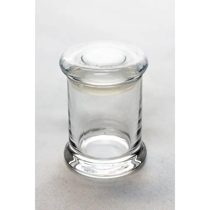 Heavy duty Glass stash 3 oz. Jars in a display case_6