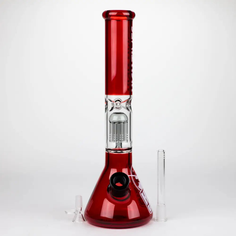 Infyniti | High Times 16" 7 mm classic beaker water bong with tree arm percolator [HIT1090GP]_2