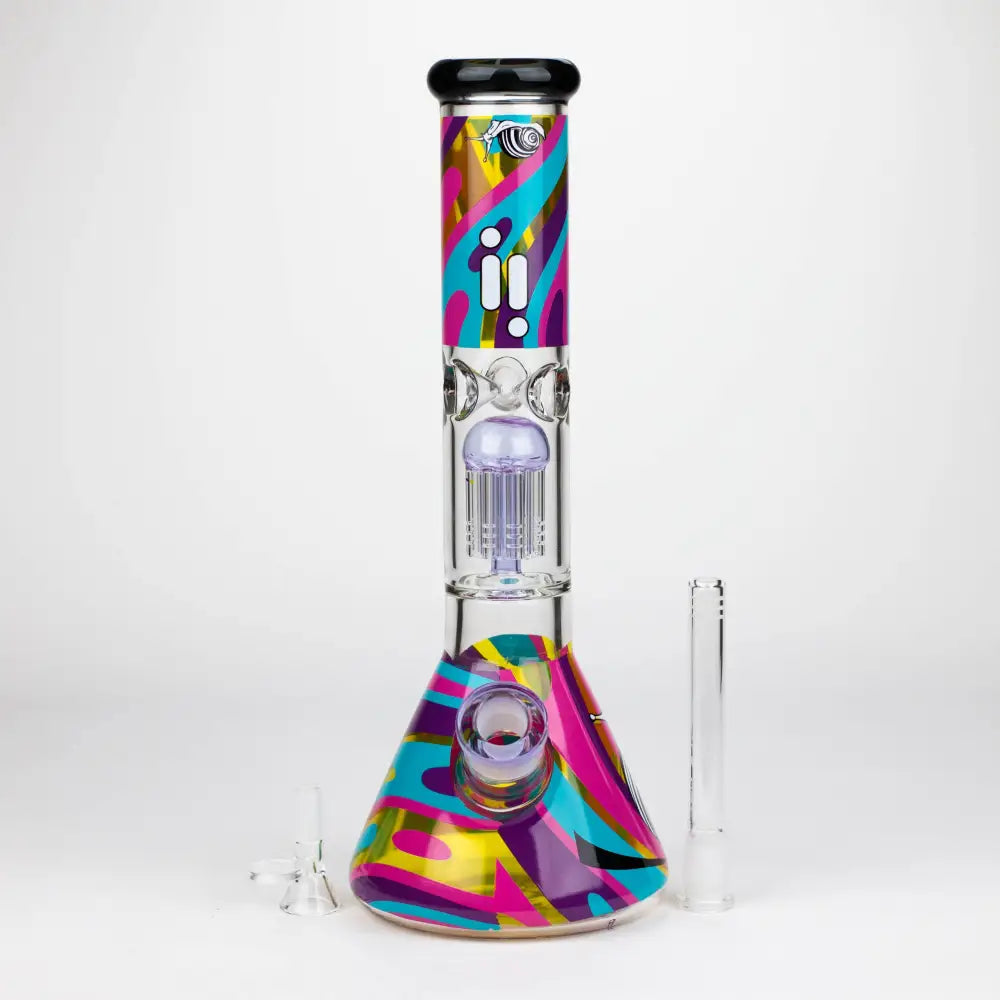 Infyniti | Untamed 14" 7 mm classic beaker water bong - Snail [GP2017]_2