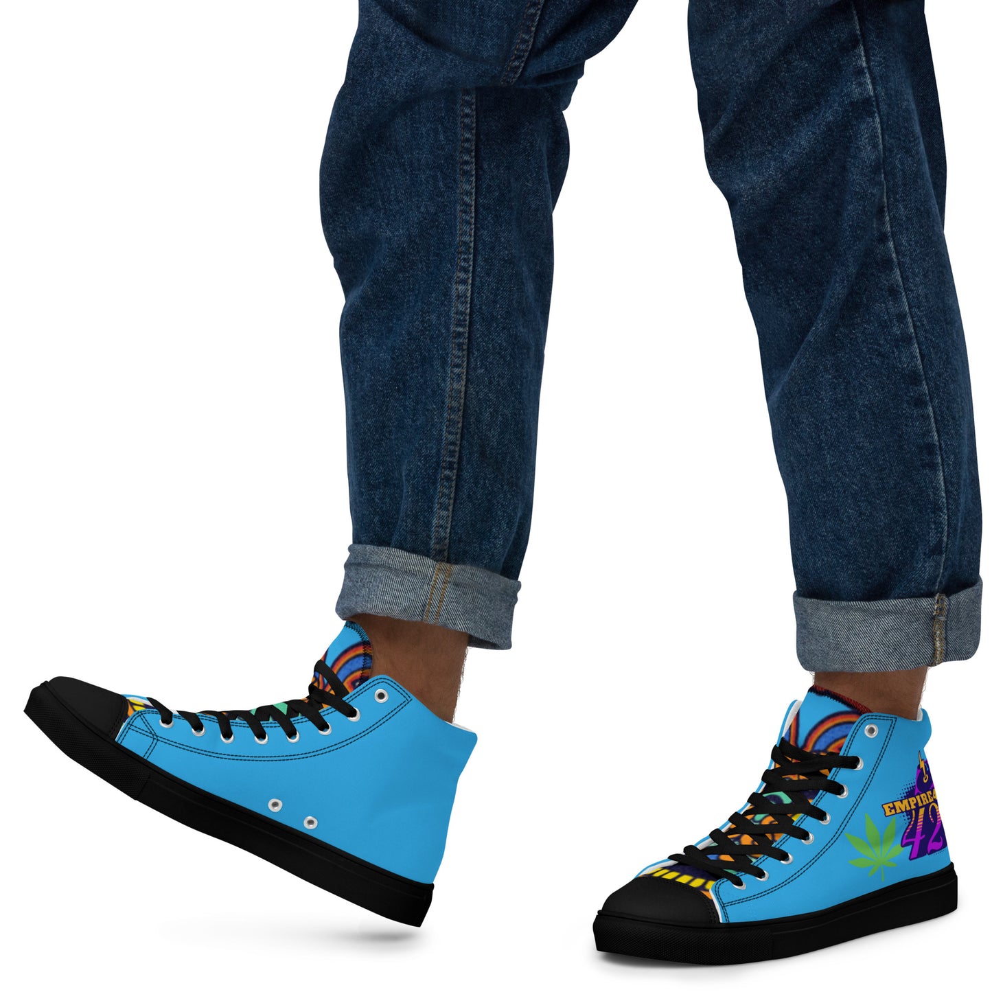 Men’s high top canvas shoes