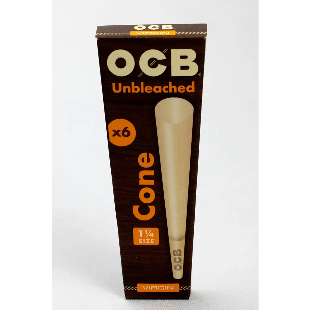 OCB Pre-rolled Cone - Virgin Unbleached Rolling Paper - 1 1/4_1