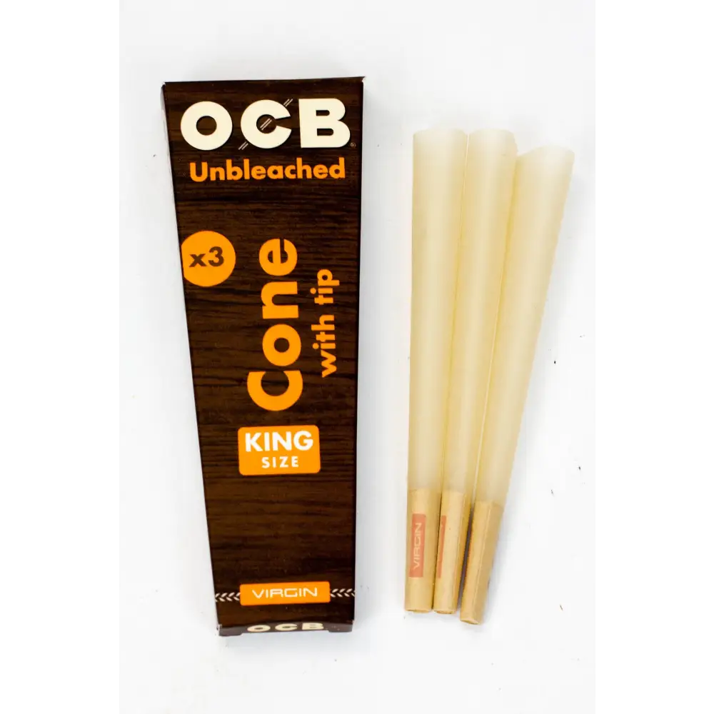 OCB Pre-rolled Cone - Virgin Unbleached Rolling Paper - King size_1