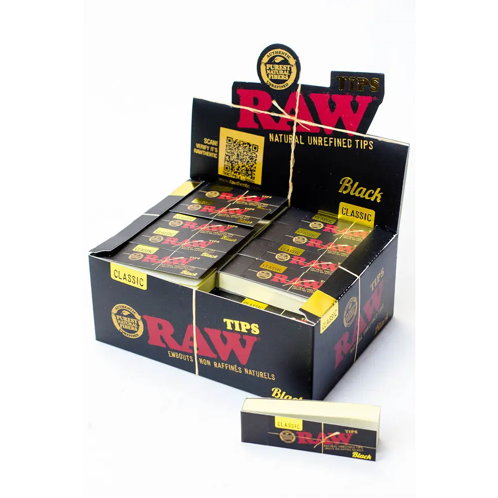 Raw Black Rolling Paper Tips_0