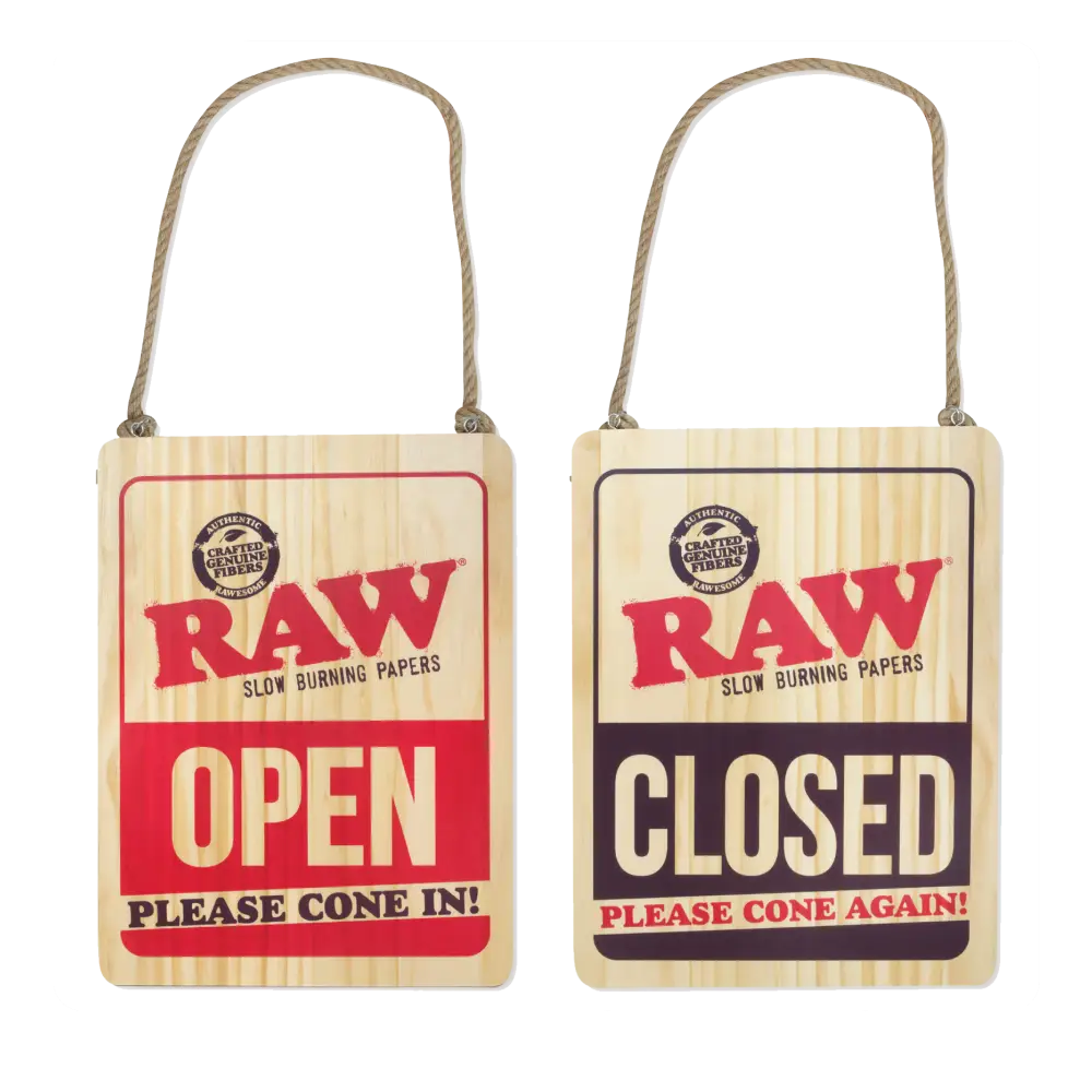 RAW | WOODEN OPEN & CLOSED SIGN_0