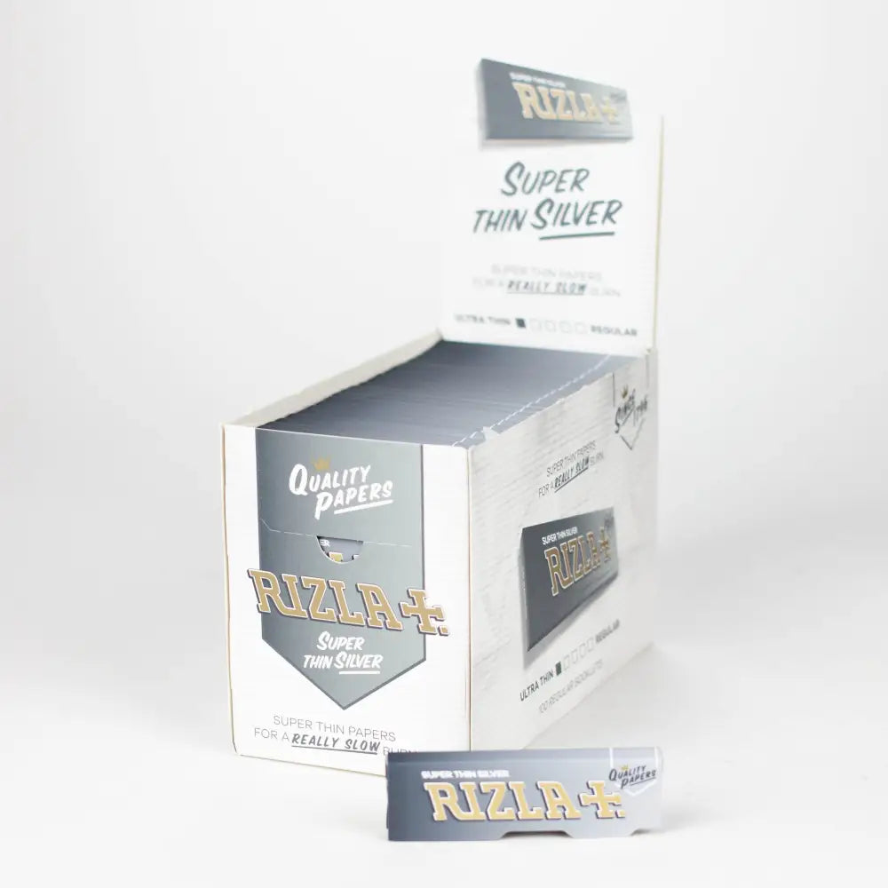 Rizla | Super Thin Silver single wide Box of 100_0