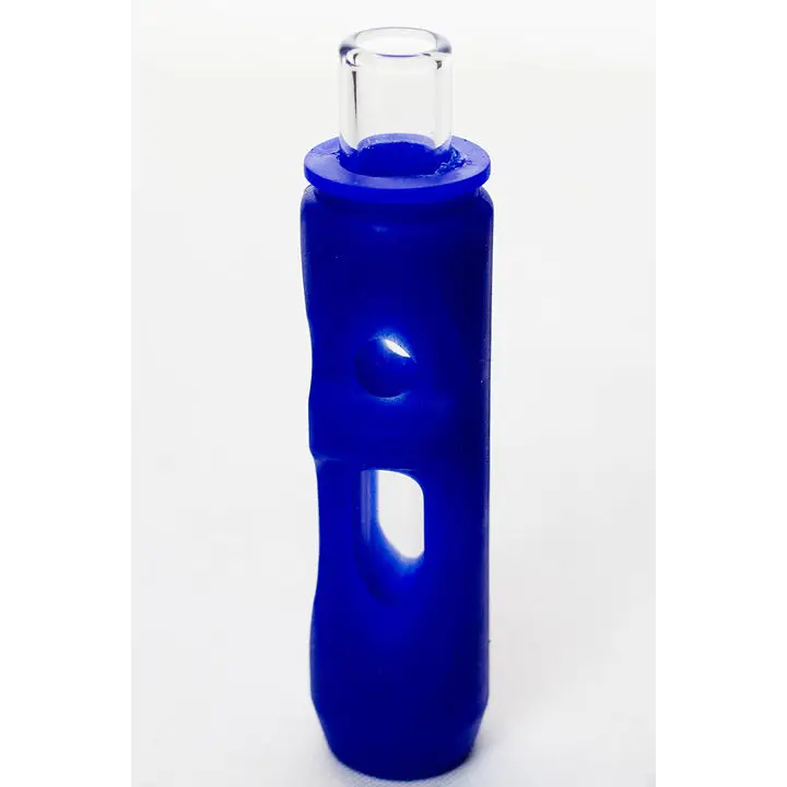 Silicone hand pipe with multi holes glass bowl and tube_6