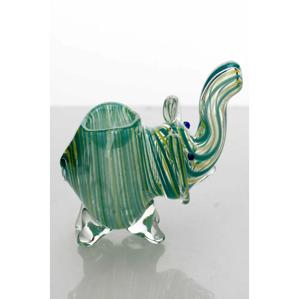 Small elephant glass hand pipe_2