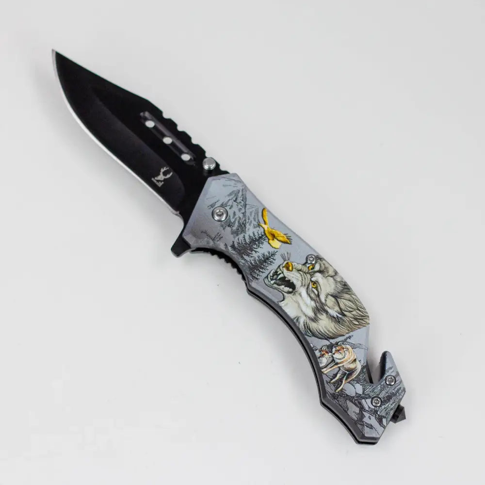 TheBoneEdge 8″ Wildlife Folding Knife Stainless Steel [1325X]_9