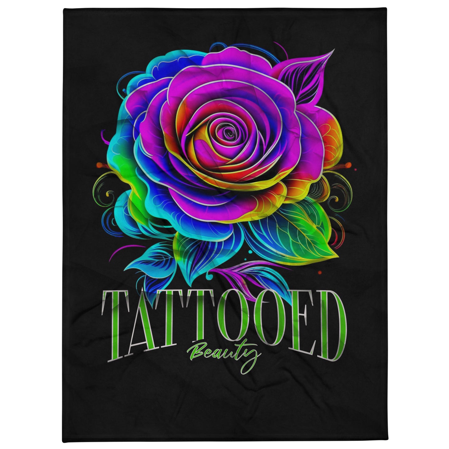 Throw Blanket tattooed beauty