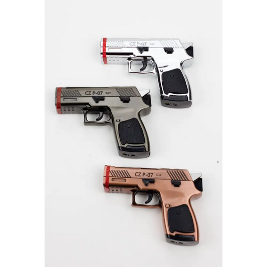 Triple flame Pistol Torch lighter Display of 16_0