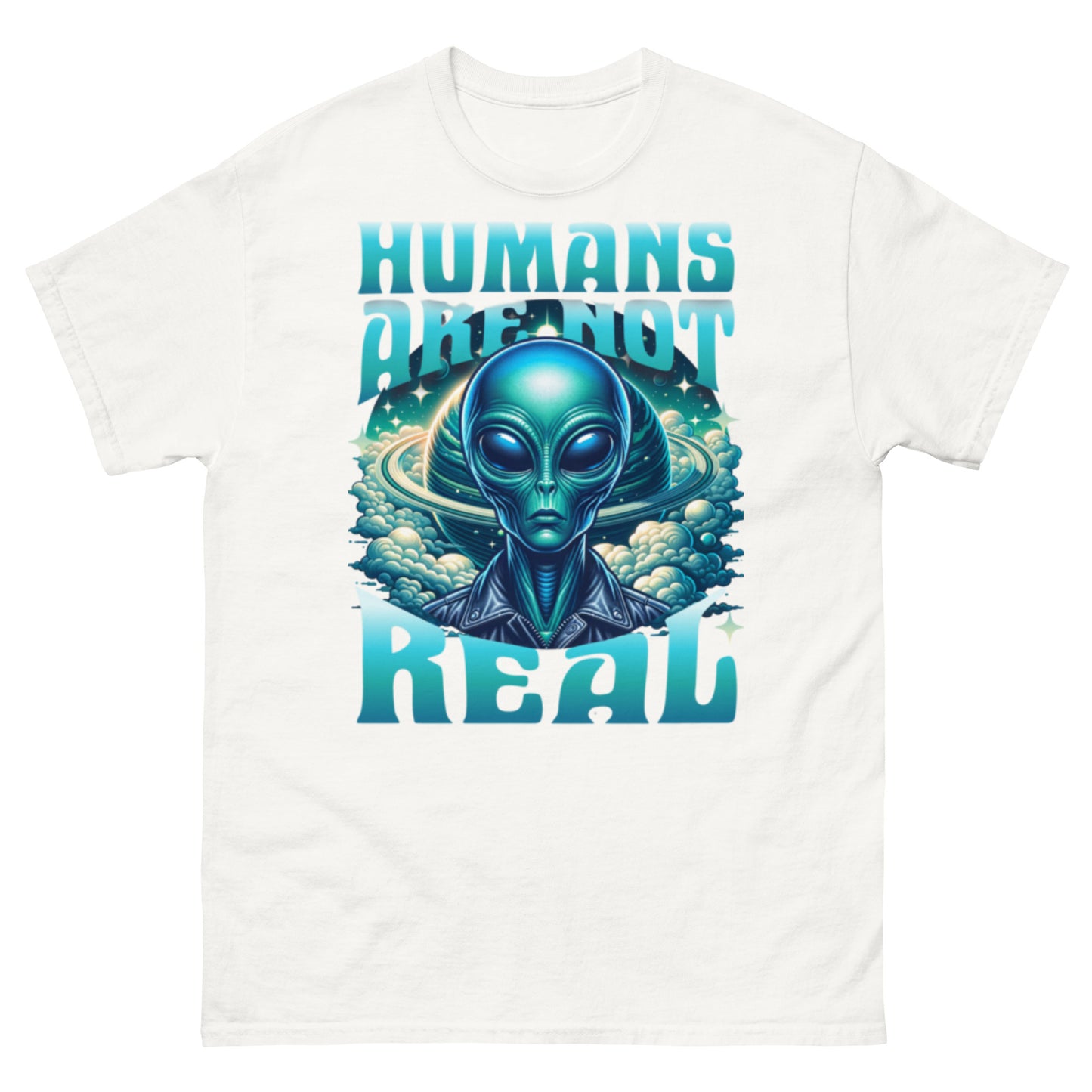 humans are not real Unisex classic tee