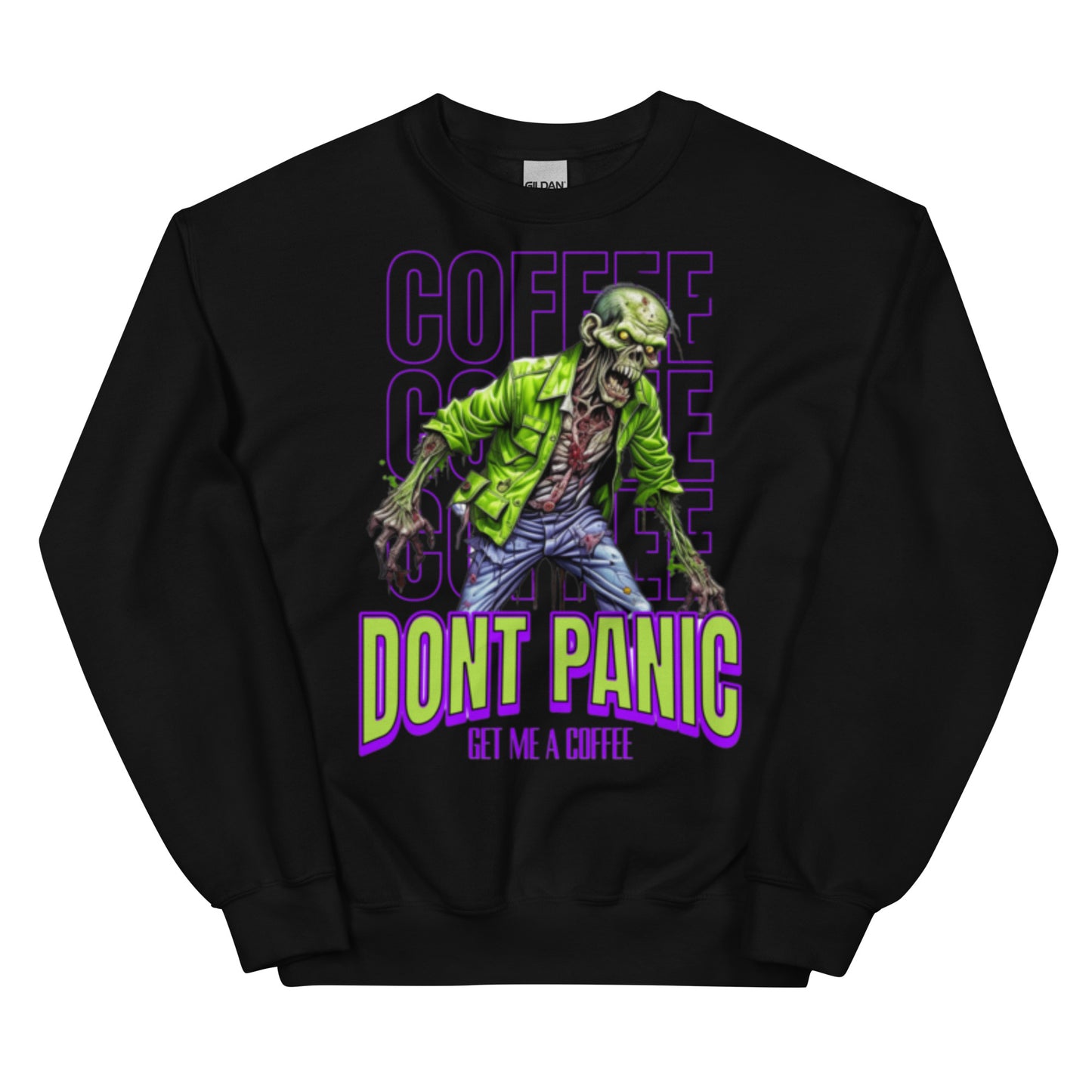 Unisex Sweatshirt zombie without coffee