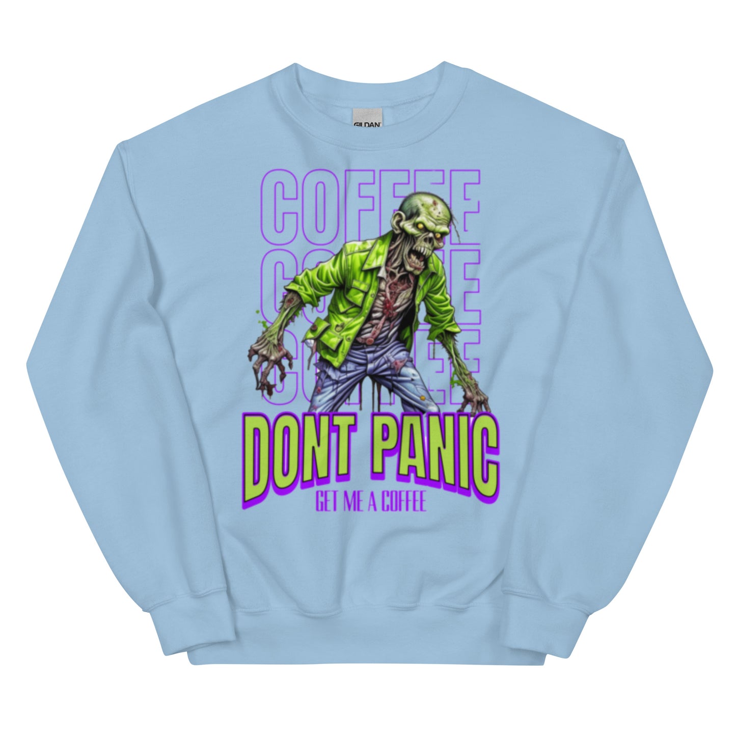 Unisex Sweatshirt zombie without coffee