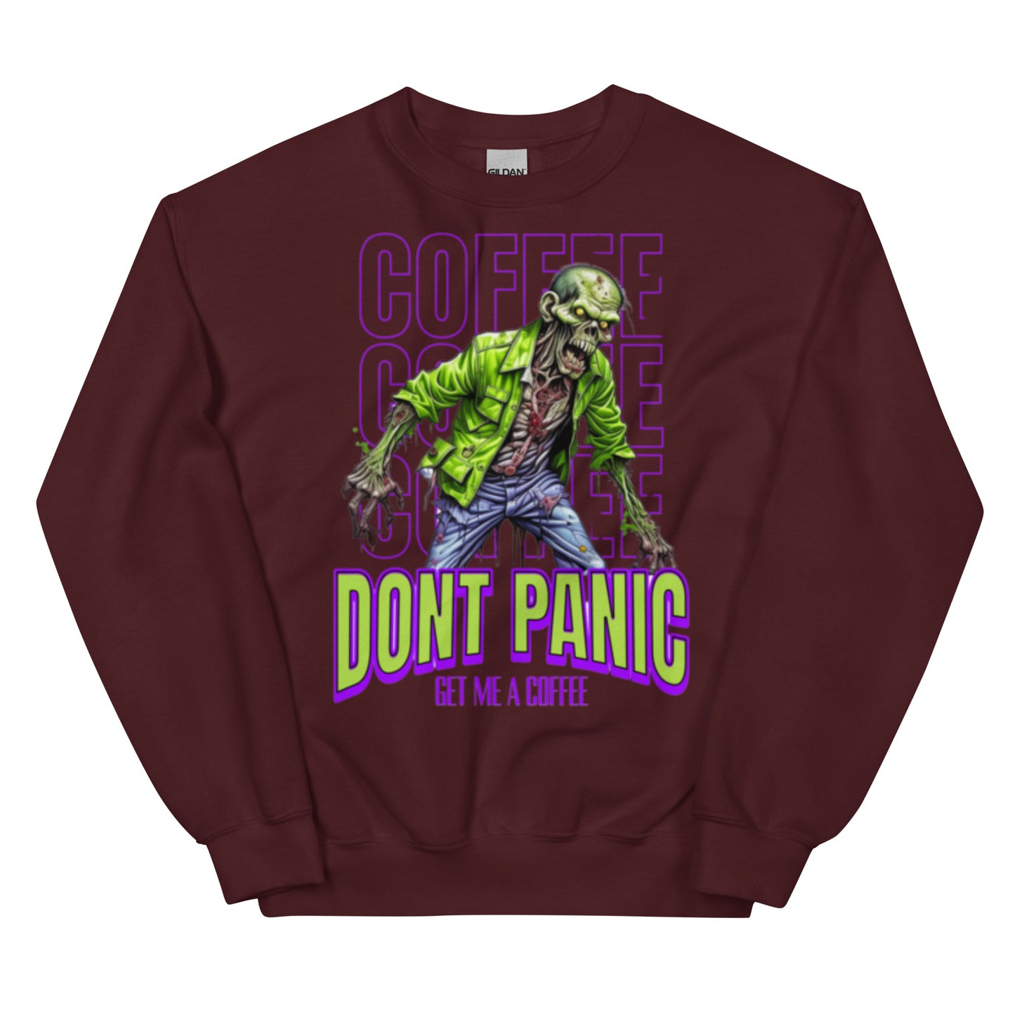 Unisex Sweatshirt zombie without coffee