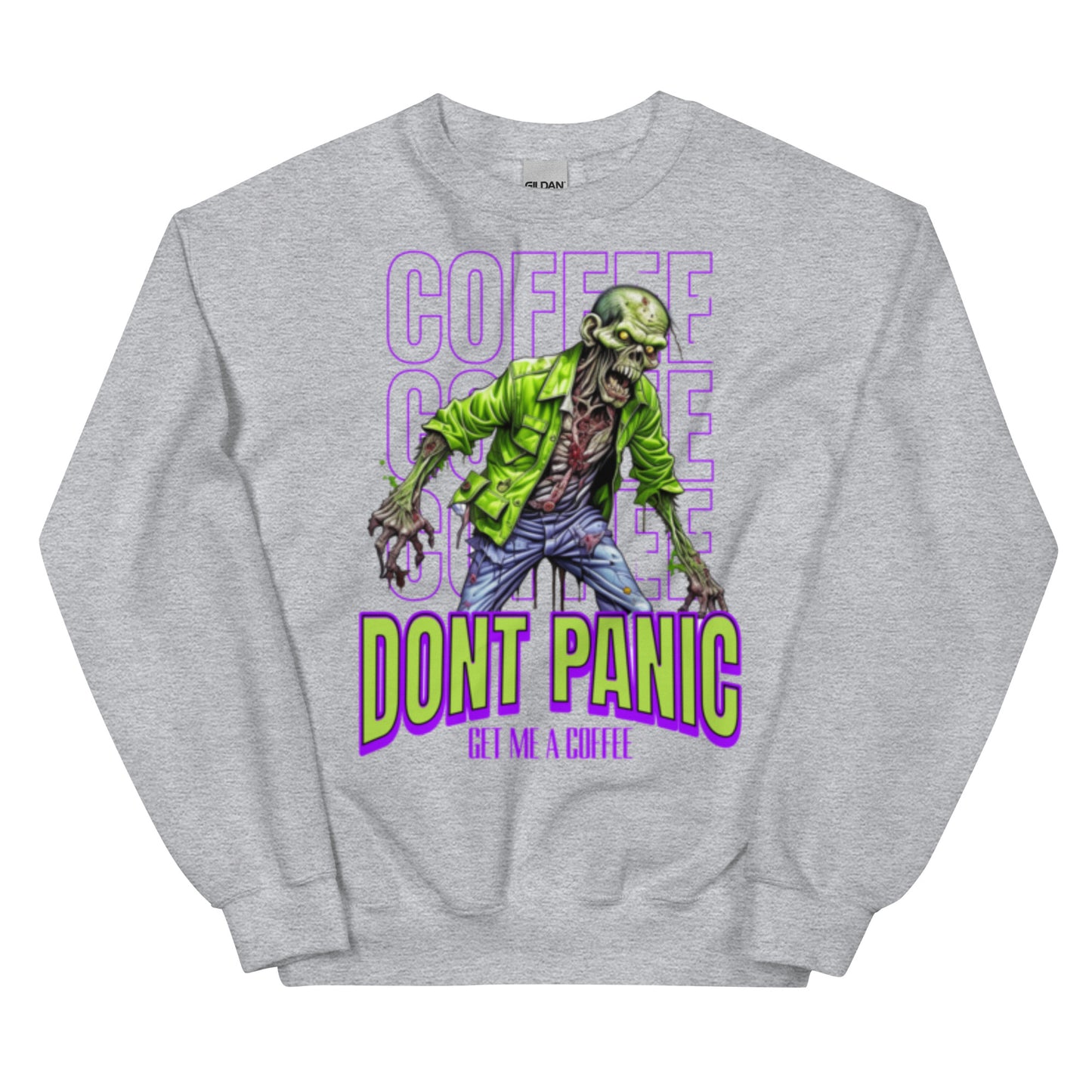 Unisex Sweatshirt zombie without coffee