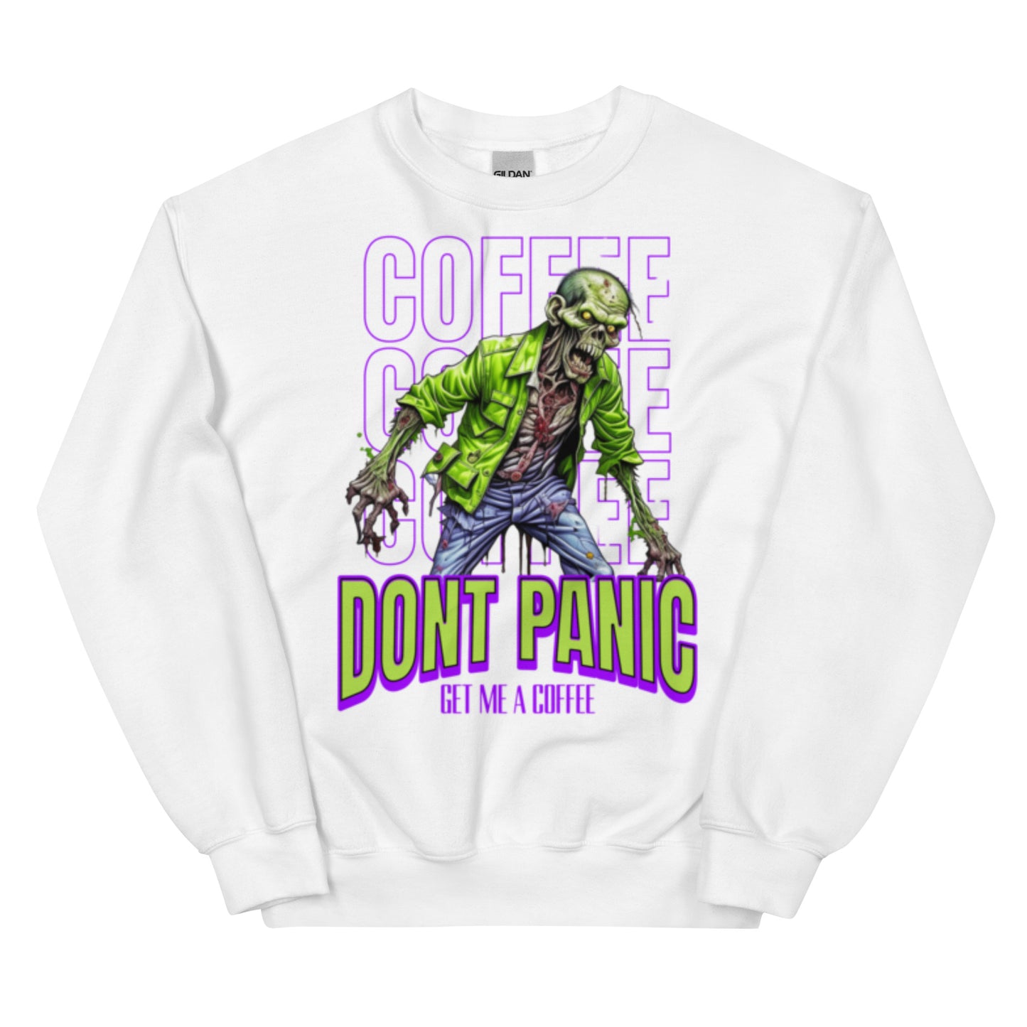 Unisex Sweatshirt zombie without coffee