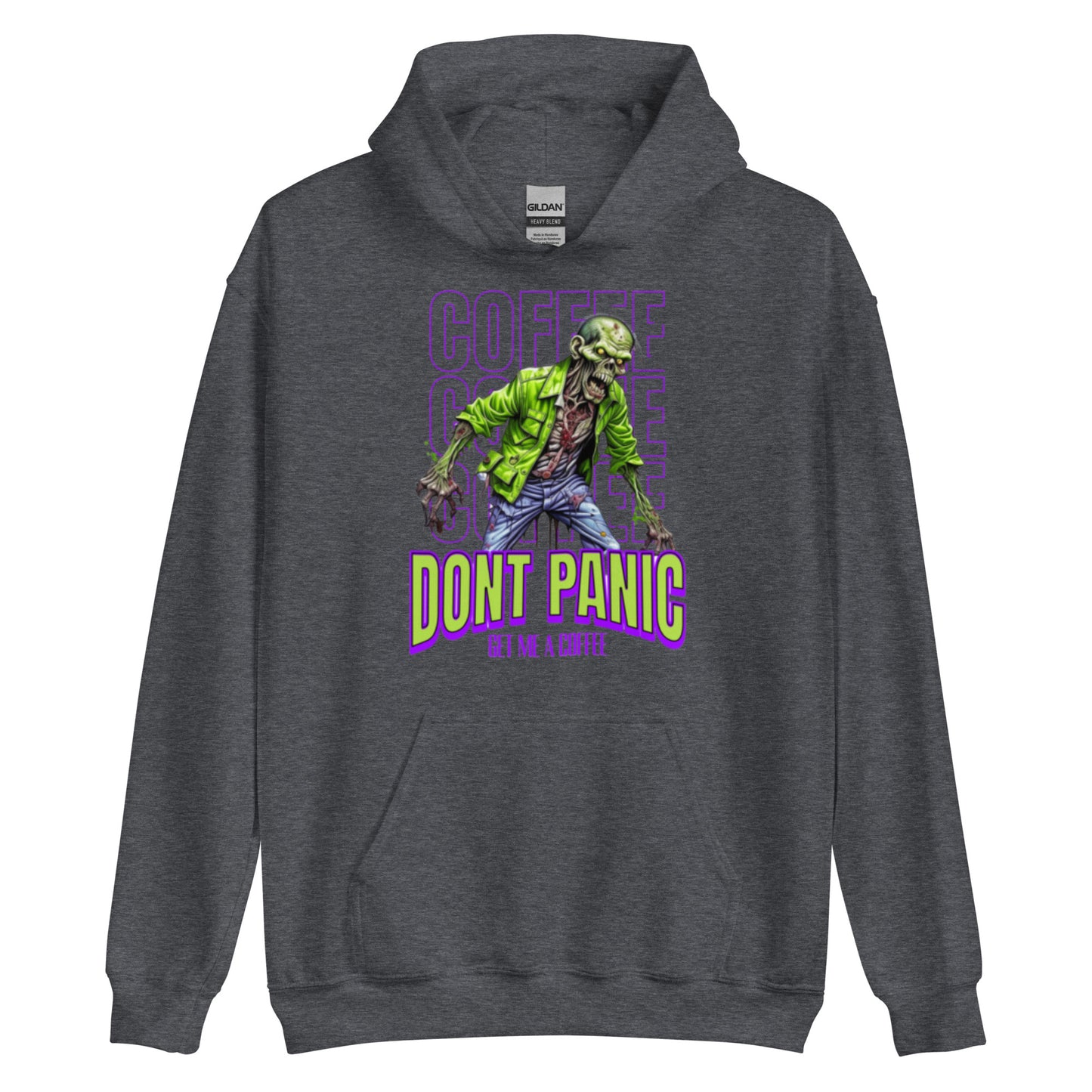 Unisex Hoodie zombie without coffee