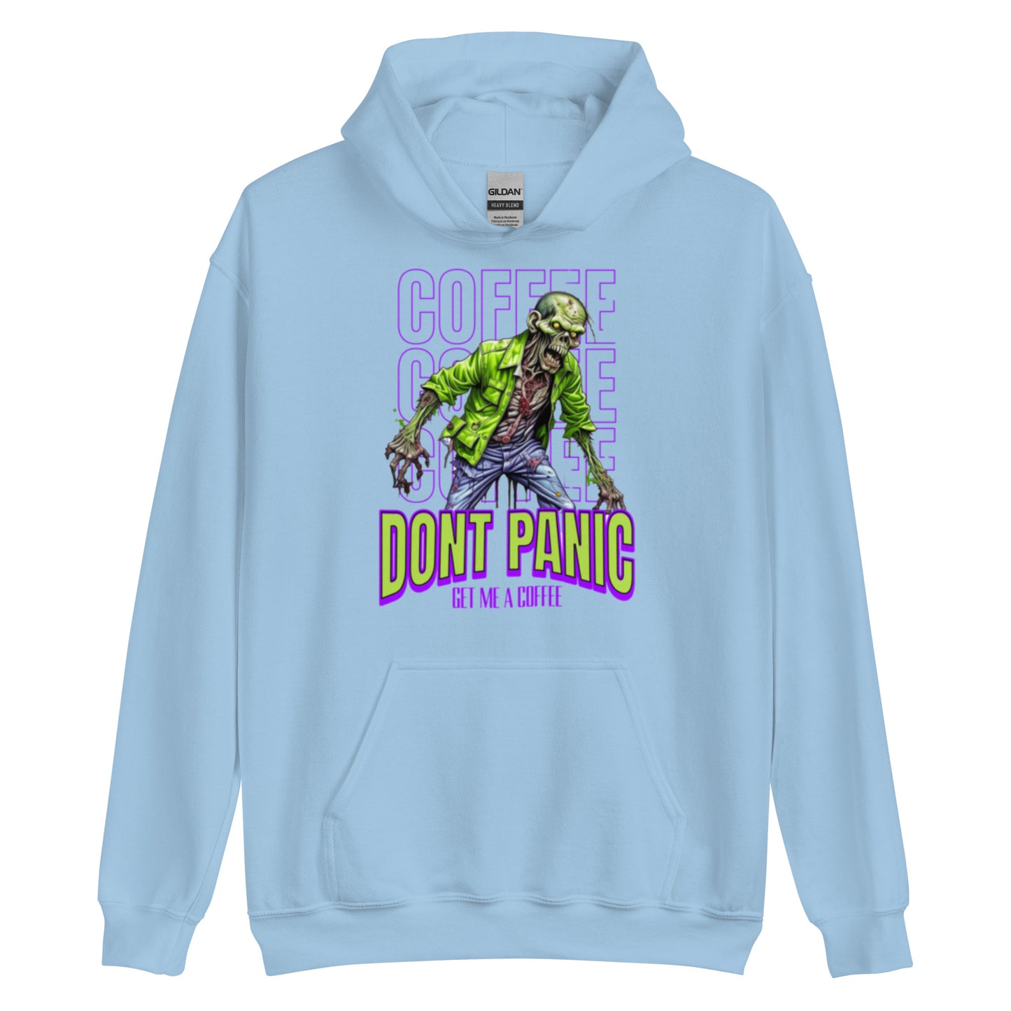 Unisex Hoodie zombie without coffee