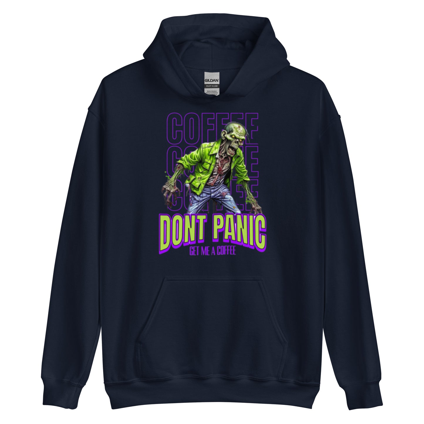 Unisex Hoodie zombie without coffee