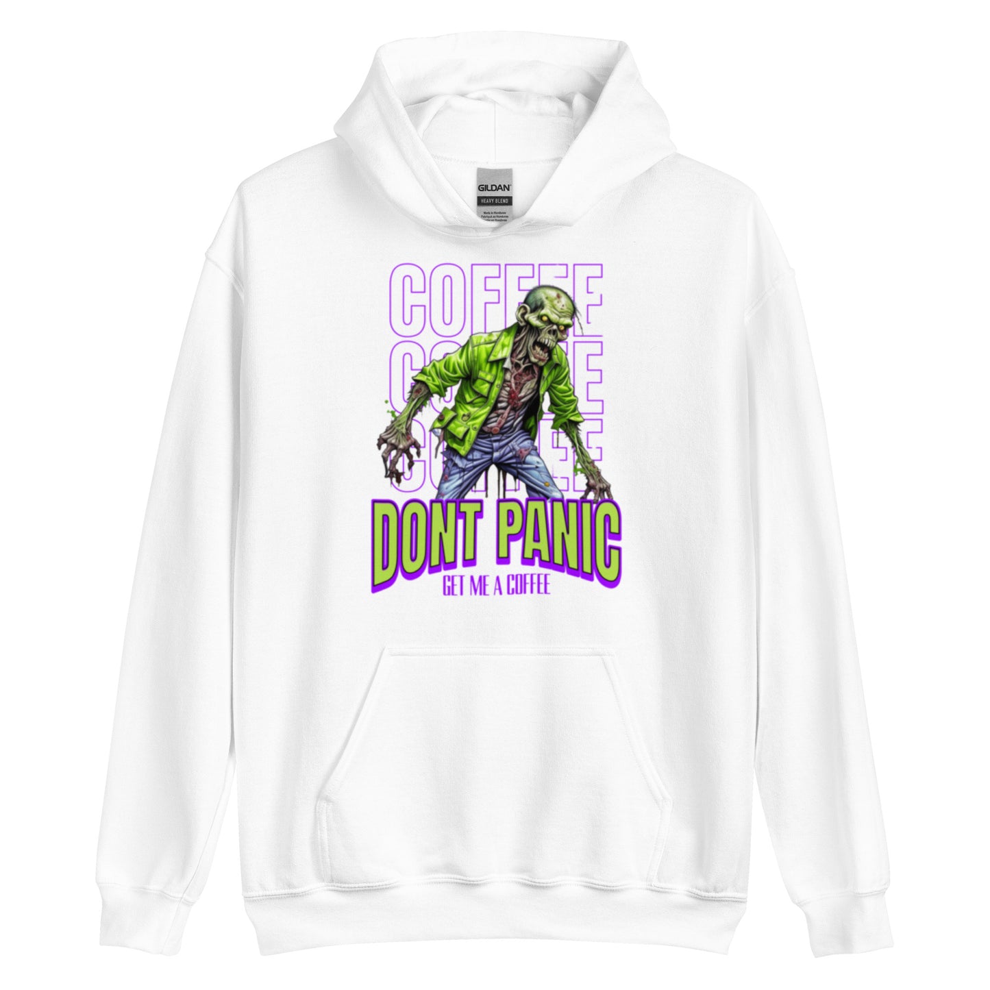 Unisex Hoodie zombie without coffee