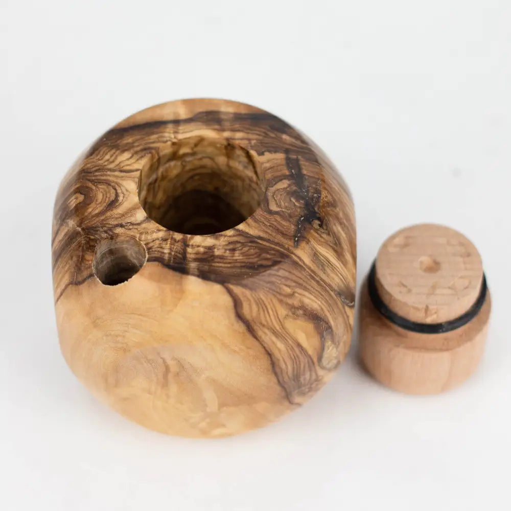 VOW | Olive Wood Apple Dugout/Smoker's Gift_6