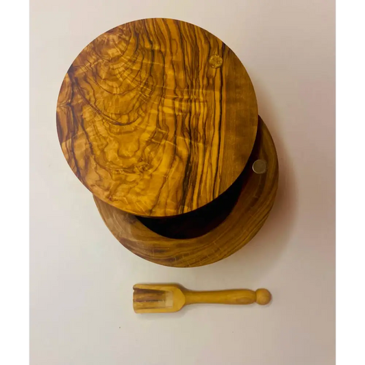 VOW|Olive Wood Jar-Magnetic Lid-Doozer_1