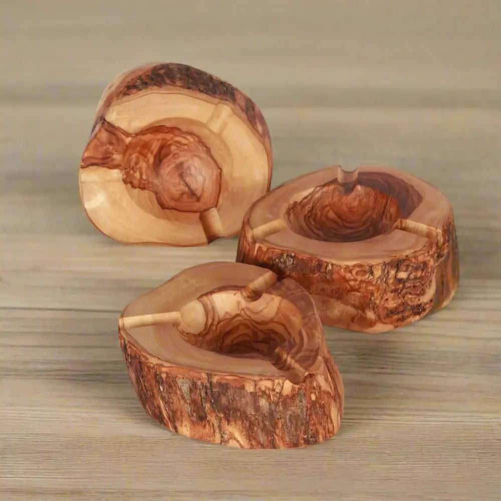 VOW | Olive wood Rustic Ashtray_2