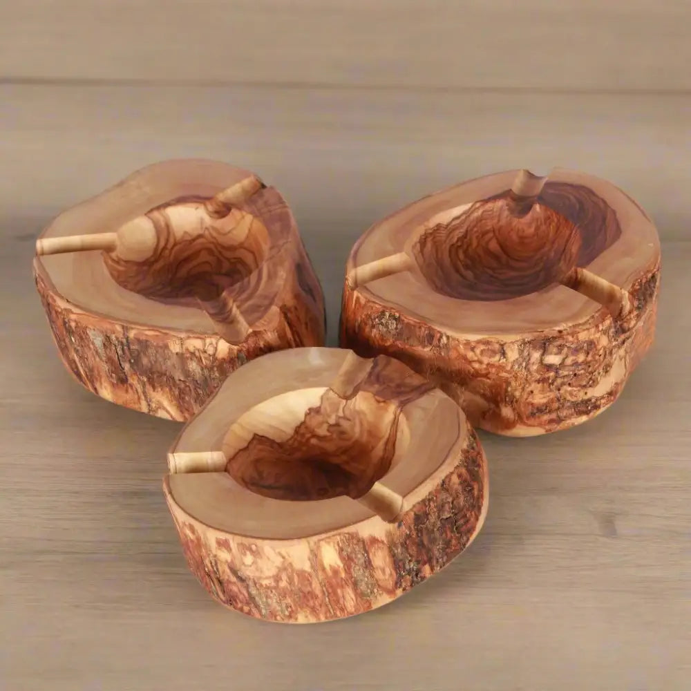 VOW | Olive wood Rustic Ashtray_1