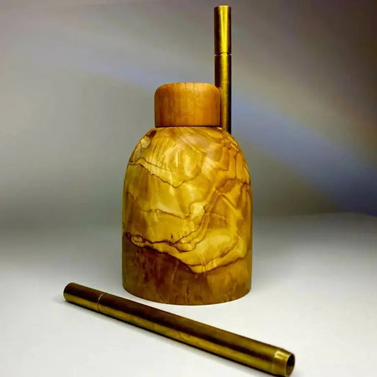 VOW | Olive wood tabletop Dugout/One hitter stash Box/Smoker's Gift_0