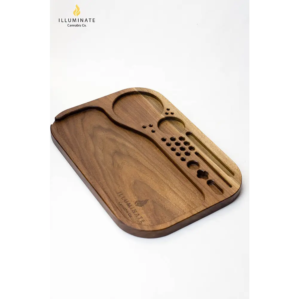 Walnut King size rolling tray K2_0