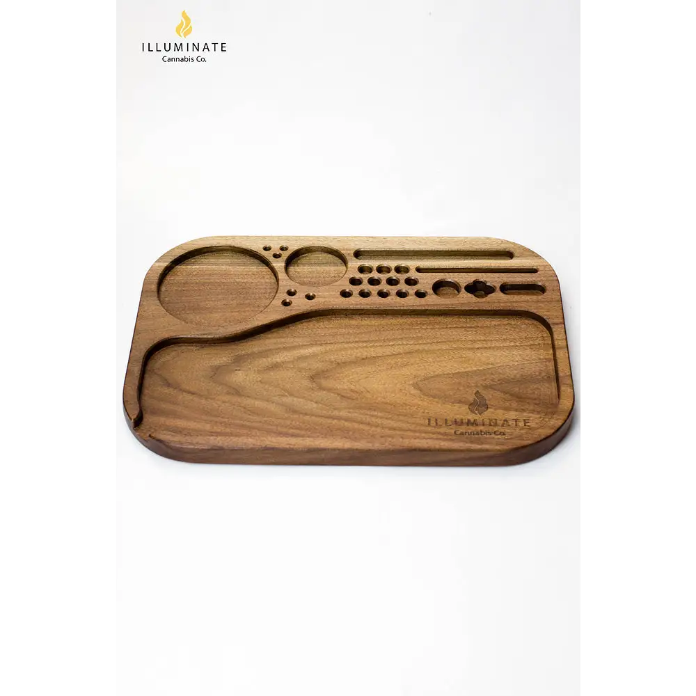 Walnut King size rolling tray K2_2