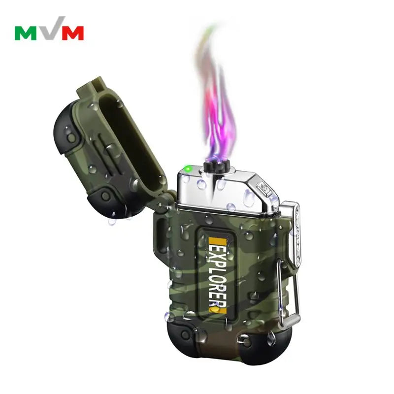 Waterproof Flameless Electric Dual Arc Plasma Beam USB rechargeable [MLT234]_1