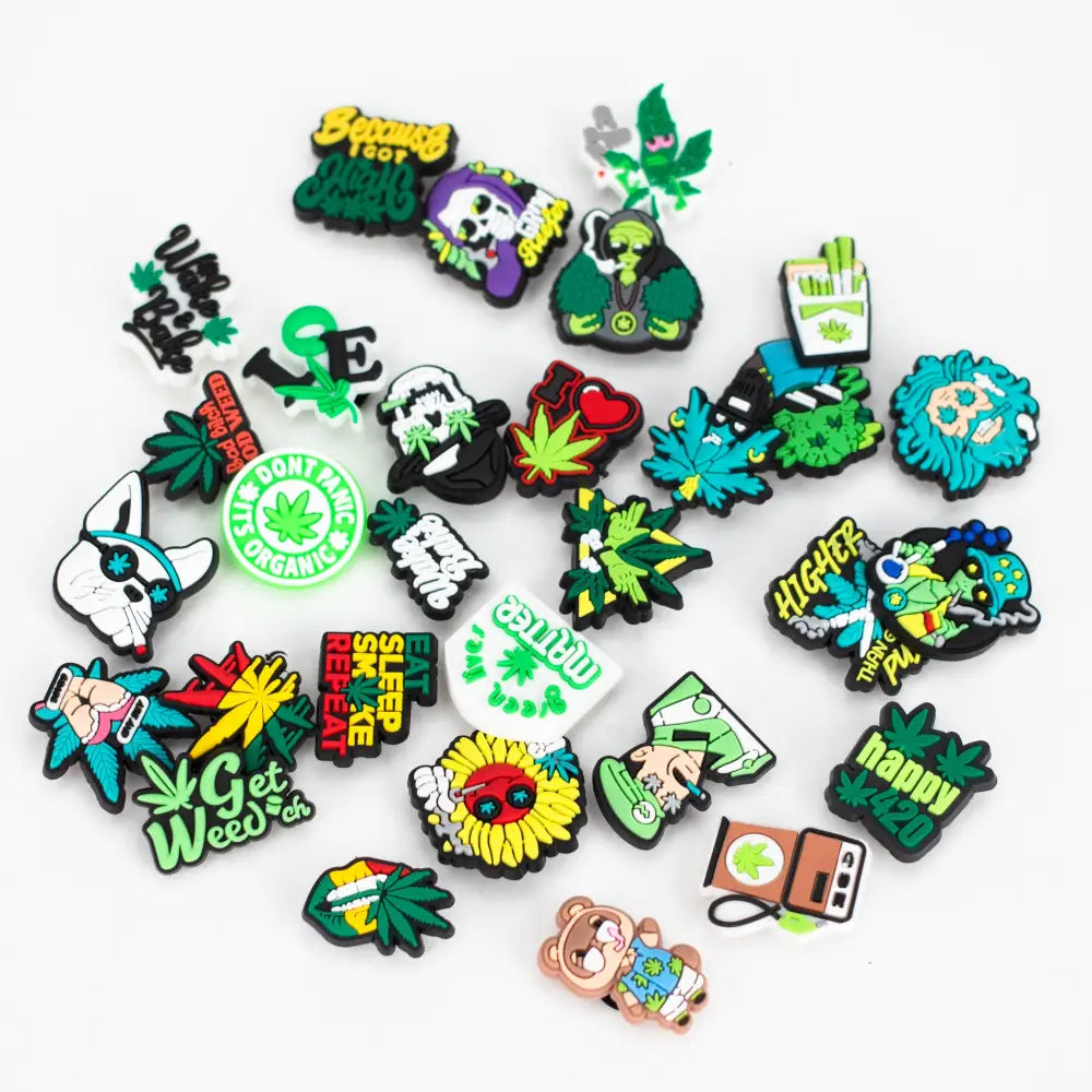 Weed Crocs charm Pack of 30_1