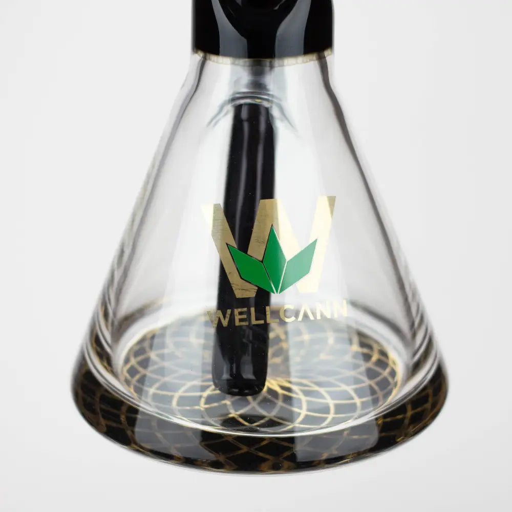 Wellcann | 10" Coloured Glass Beaker Bong with Wide Mouth_1