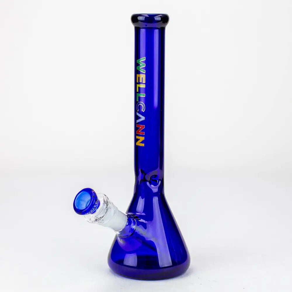 WellCann- 12" Color beaker glass water bong_4