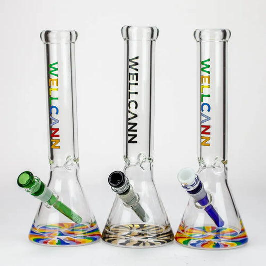 WellCann - 14" 7 mm Thick beaker bong with thick decal base_0