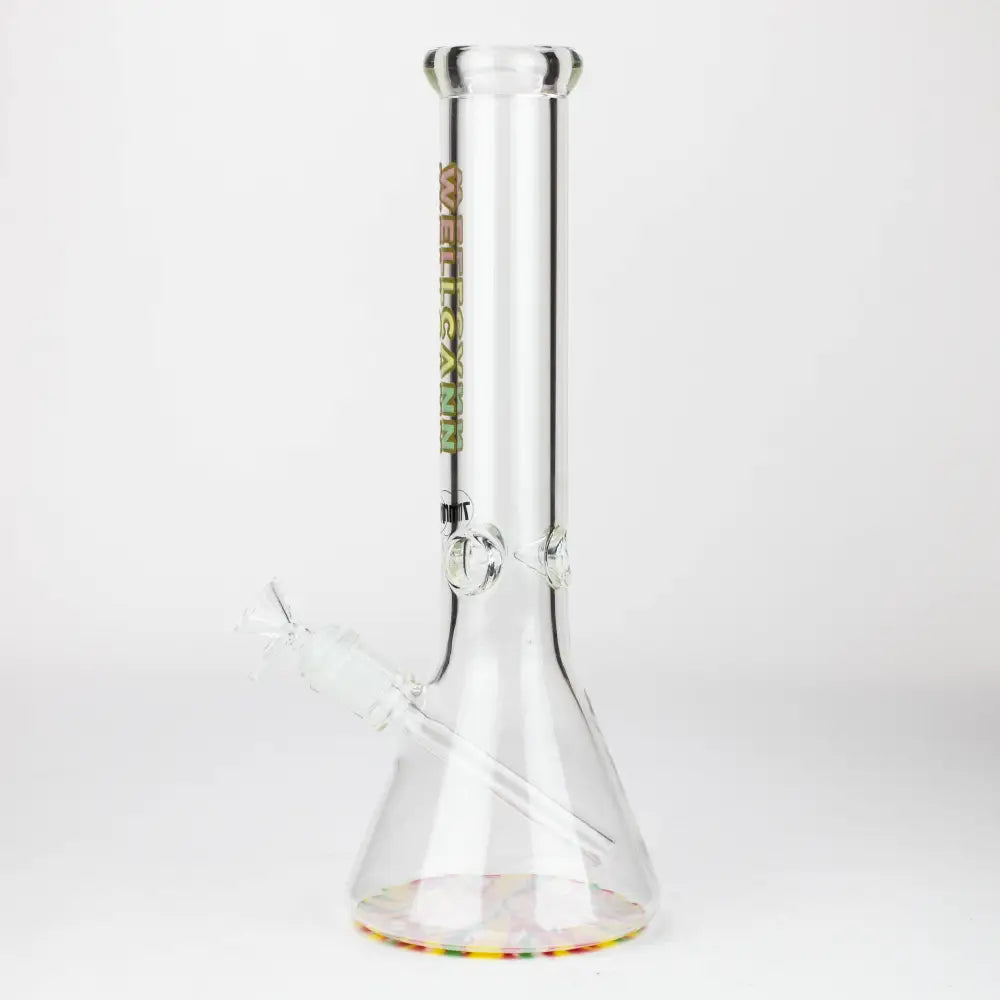 WellCann | 14" 7mm Beaker Bong with Colour Bottom_3