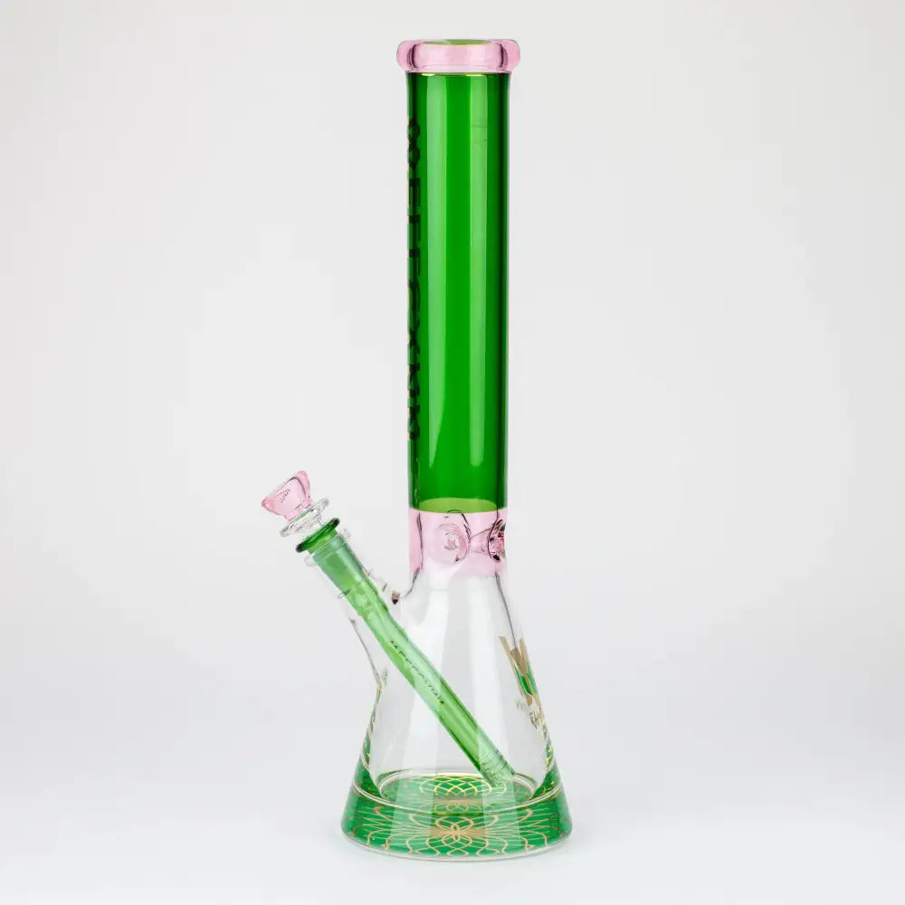 WellCann - 16" 7mm Coloured beaker bong with thick base_5