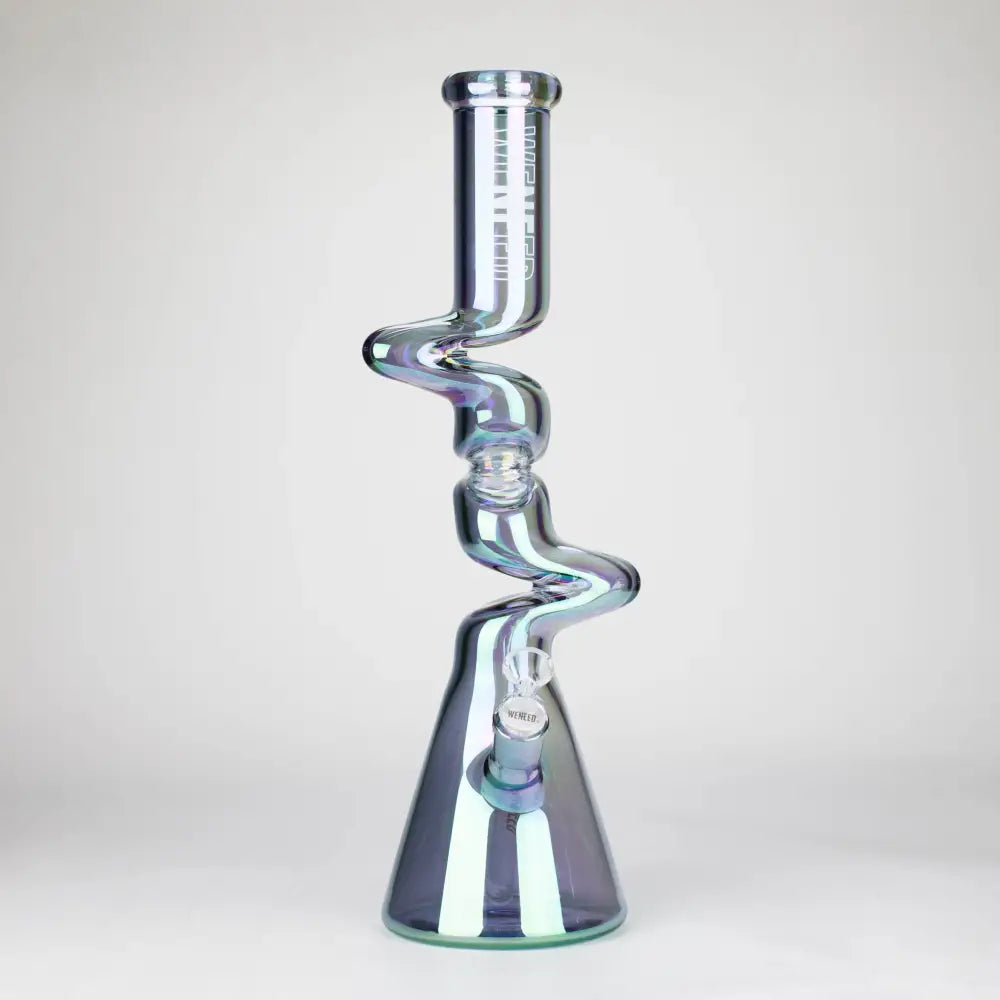 WENEED | 17.5" Iridescent Ripple Glass Bong_8