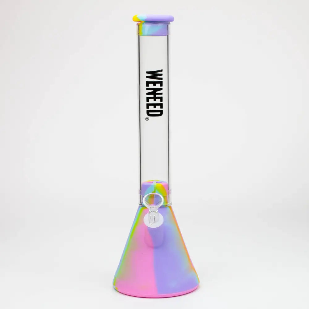 WENEED®- 12" Silicone Glass Beaker bong_10