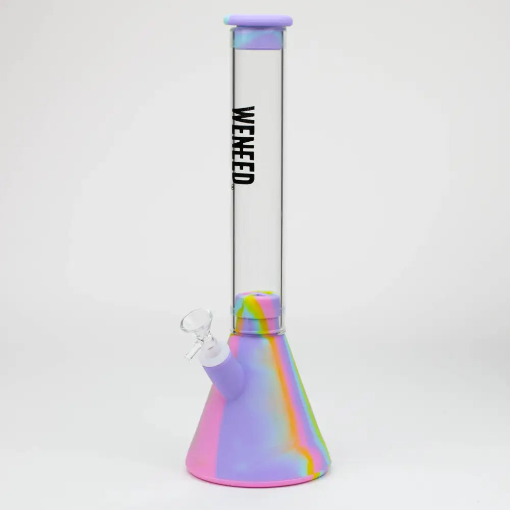 WENEED®- 12" Silicone Glass Beaker bong_9